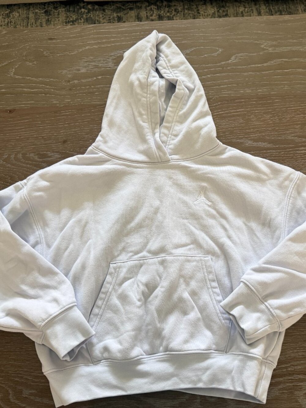 Girls Jordan light purple long sleeve cropped hoodie sweatshirt size M 10/12